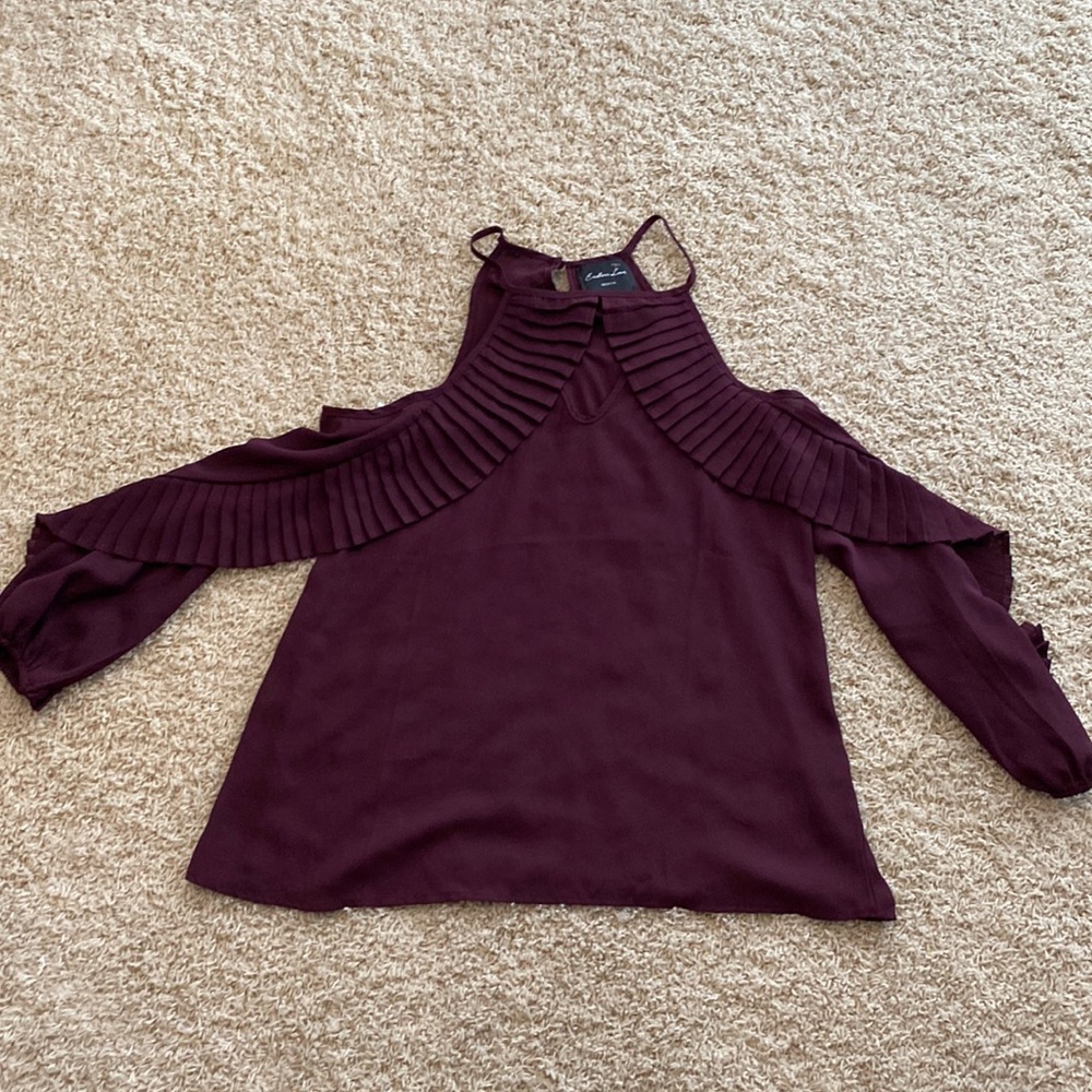 Endless Love cold shoulder blouse